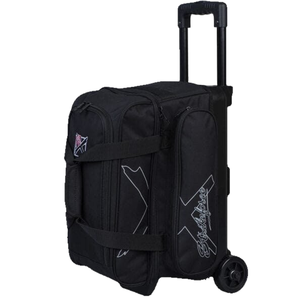 KR Hybrid X 2 Ball Double Roller Black Bowling Bag