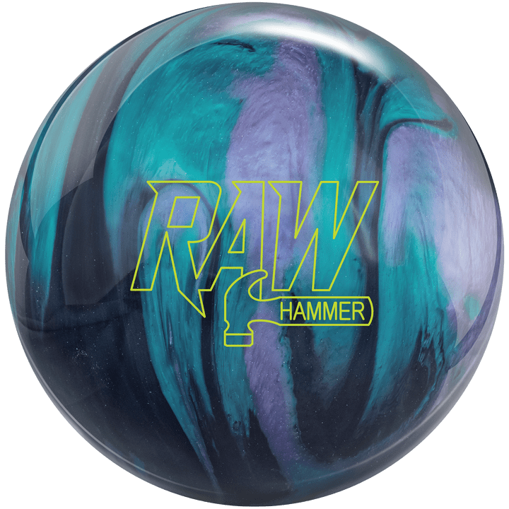 Hammer Raw Black Purple Teal Bowling Ball