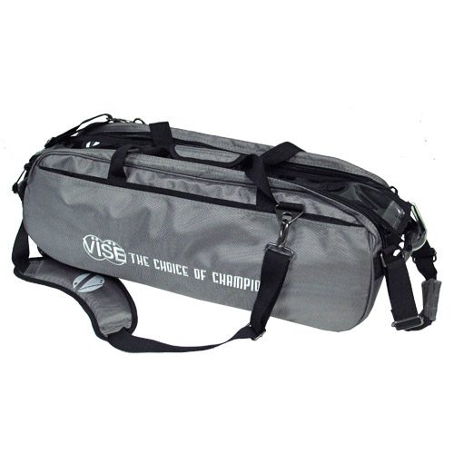VISE 3 Ball Clear Top Grey Roller Tote