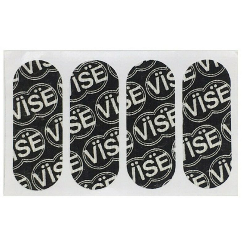 Vise Pre-Cut Logo Tape Black #1 Slow Release 1″ – 40 Pieces