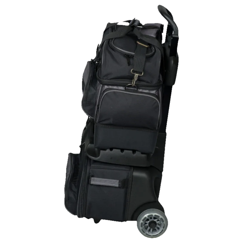 KR Strikeforce Konvoy 4 Ball Roller Black Carbon Bowling Bag