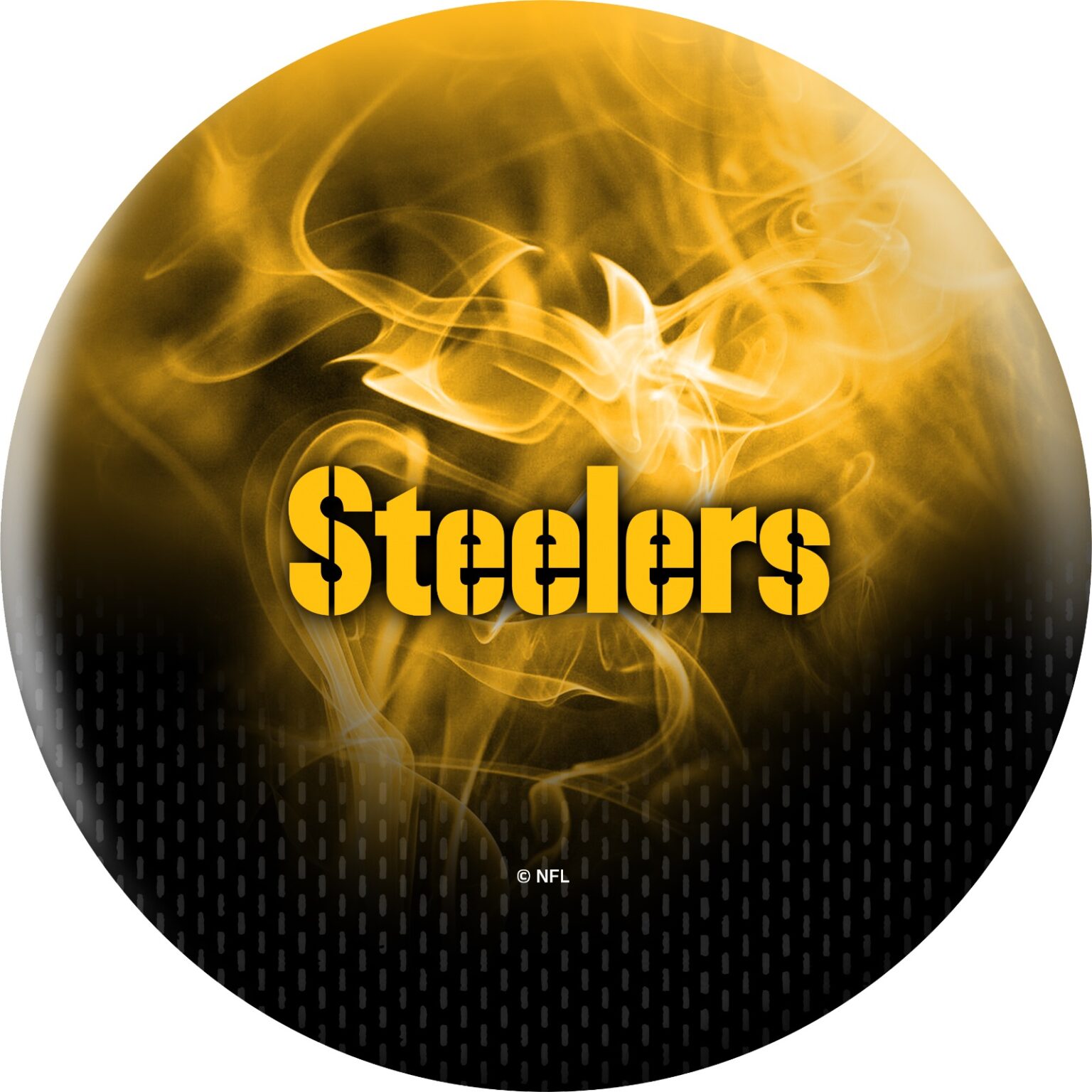 Pittsburgh Steelers On Fire Bowling Ball