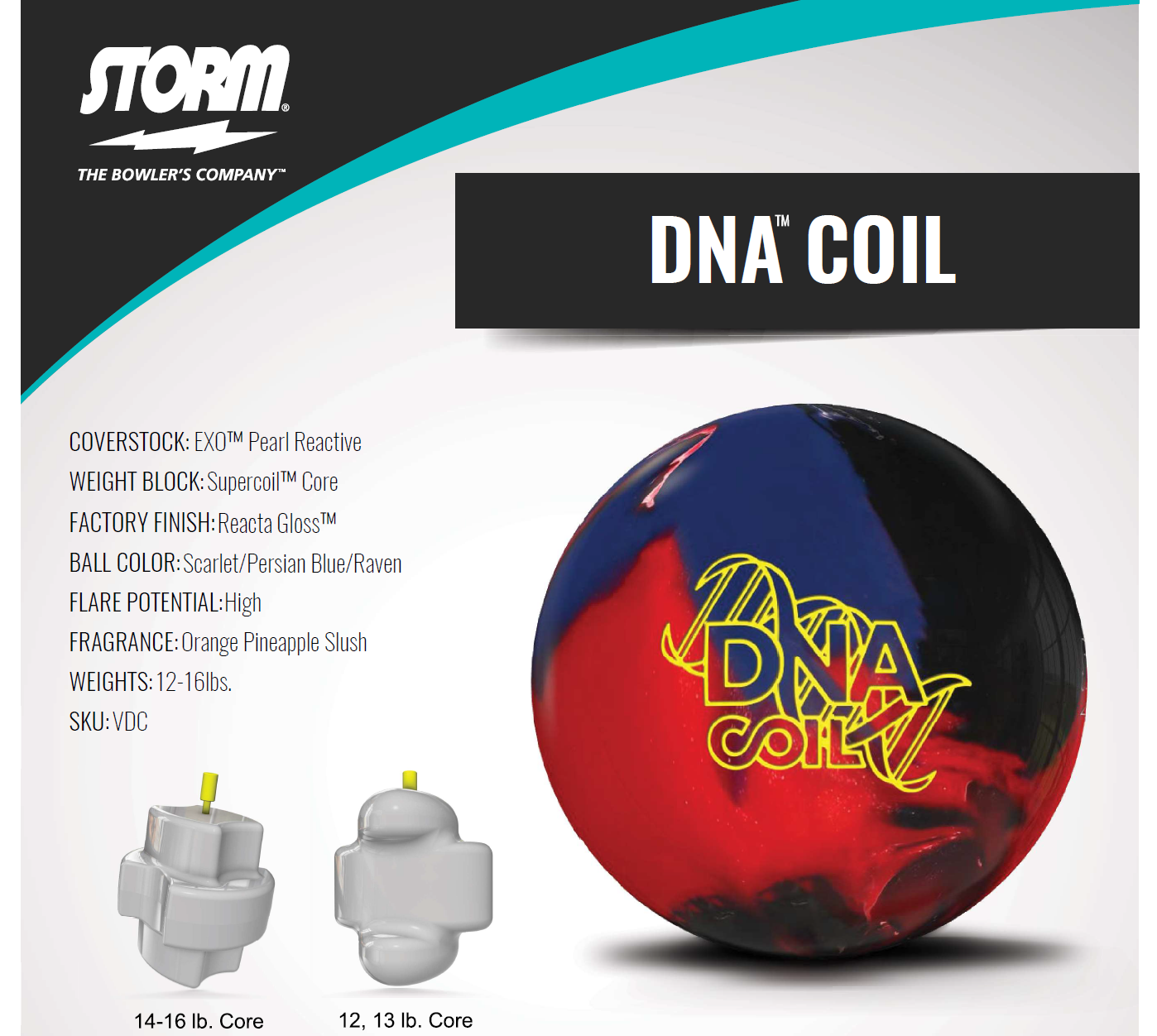 STORM DNA Coil II ボウリングボール DNA STORM II ：信頼のボウリング